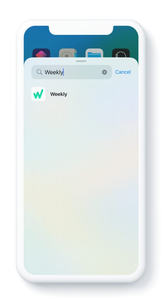 Search Weekly Budgeting Widget